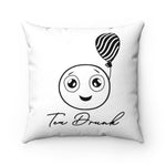Load image into Gallery viewer, Tea Drunk White Faux Suede Pillow - Tea Strut