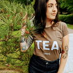 Load image into Gallery viewer, TEA (shirt): Busty Tee - Tea Strut