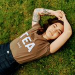 Load image into Gallery viewer, TEA (shirt): Busty Tee - Tea Strut