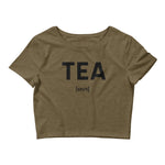 Load image into Gallery viewer, TEA shirt Crop Top - Tea Strut